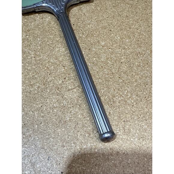 VTG Art Deco Hand Mirror – 1920s/30s – Reverse Painted Glass – Vanity Decor 13x4 - Picture 4 of 6